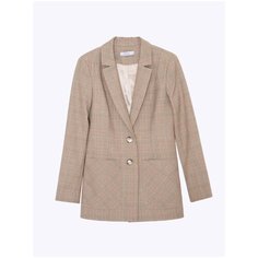 Пиджак Emka Fashion, размер 42, бежевый