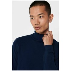 Водолазка ONLY & SONS , размер 46/S , синий