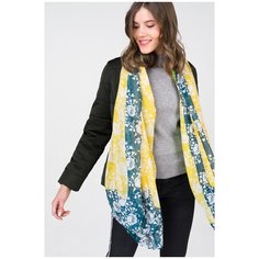 Платок Broadway 10159151, цветы, 100% полиэстер желтый