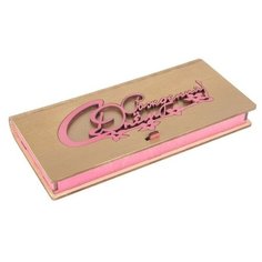 Конверт деревянный "С Днем Рождения!" золотой, цветочки, 17 х 8,5 х 2 см Стильная открытка