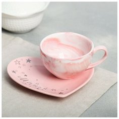 Подарочный набор «Мечтай»: кружка 120 мл, блюдце Дорого внимание