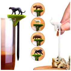 Набор шпажек-маркеров для бокалов hot animal Qualy