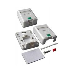 Lanmaster Коробка Lanmaster LAN-SA1/S-WH Keystone RJ45 кат.5e белый