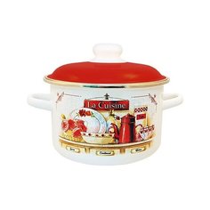 Кастрюля эмал цил 5,5л La Cuisine ТМ Appetite 6RD221M