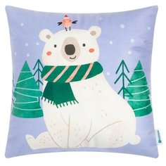 Подушка Крошка Я "Мишка", 40х40 см, 100% п/э, велюр 7315323