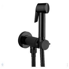 Гигиенический комплект Bossini Paloma Flat Mixer Set E37015B.073 со смесителем черный матовый