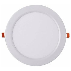 Светильник светодиодный ультратонкий встраив. PPL-R 15Вт 6500К IP40 WH d190мм круглый Jazzway 5008601A