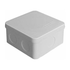 Коробка распределительная ОП 84х84х45мм IP54 7 выходов без гермовводов крышка защелкивающаяся сер. Epplast 125102 E.P.Plast