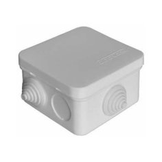 Коробка распределительная ОП 75х75х45мм IP54 7 выходов 3 гермоввода крышка защелкивающаяся сер. Epplast 220322 E.P.Plast