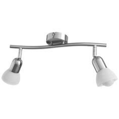 Спот с двумя плафонами Arte Lamp A3115PL-2SS SPOT LIGHTS матовое серебро