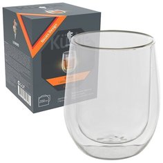 Стакан AROMA, объем 200 мл с двойными стенками (боросиликатное стекло) (008244) Leonord