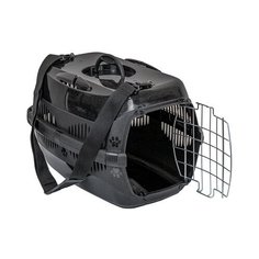 Переноска Дарэлл Спутник-ZooM с металлической дверью для животных (33 х 49 х 32 см, Переноска + ремень + миска)