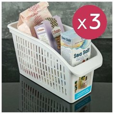 Набор корзин хозяйственных, 3 шт, белый, 29 х 13 х 17 см Вселенная Порядка