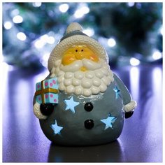 Фигура с подсветкой "Дед Мороз с ом" 11х14х17см Хорошие сувениры
