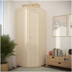 Lazurit Шкаф угловой Орнета Дуб молочный молочный (б)