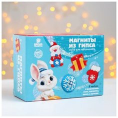 Магниты из гипса «Волшебный праздник» (варежка, снежинка, , Дед Мороз) Школа талантов