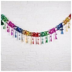 Гирлянда-растяжка "Ёлочки" (микс) Зимнее волшебство