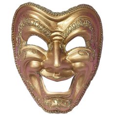 Аксессуар для праздника Forum Novelties Маска-Комедия золотая