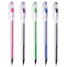 Набор гелевых ручек Crown Hi-Jell Color (0.35мм) 5шт., 30 уп. (HJR-500SET/5)