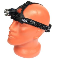 Фонарь светодиодный налобный 2 в 1 АКБ зарядка от USB TS-18 Police