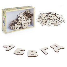 Деревянные буквы-раскраски "Изучаем буквы и слова" Raduga Kids