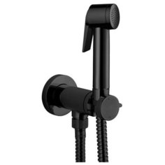 Гигиенический набор Bossini Paloma Brass Mixer Set E37007.073 Mat Black (черный матовый)
