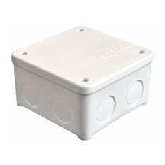 Коробка распределительная ОП 85х85х45мм IP54 7 выходов без гермовводов крышка на винтах бел. Epplast 135131 E.P.Plast