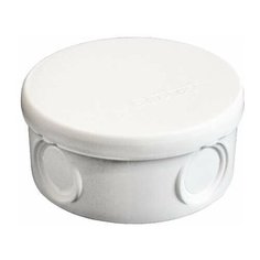 Коробка распределительная ОП d90х45мм IP54 4 выхода без гермовводов крышка защелкивающаяся бел. Epplast 145151 E.P.Plast