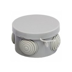 Коробка распаячная КМР-040-038 с крышкой наружная (65х40) 4 мембранных ввода IP54 | код. plc-kmr-040-038 | EKF