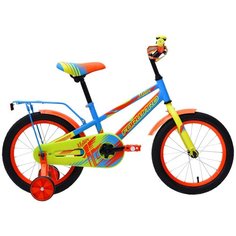 Детский велосипед FORWARD Meteor 16 (2019) голубой/зеленый (требует финальной сборки)