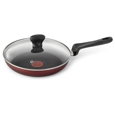 Сковорода Tefal Only Cook, 28 см, с крышкой, коричневый