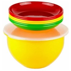 Набор посуды SOLARIS S1605: 6 тарелок 180мм в контейнере