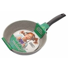 Сковорода Маруся Мрамор 9120, 20 см, серый