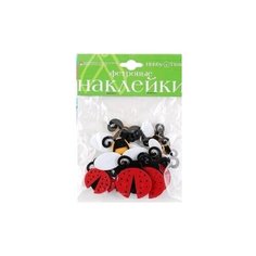 Декоративные наклейки из фетра. Божьи коровки (2 вида) Альт