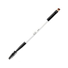IRISK PROFESSIONAL Irisk, кисть макияжная Pearl для бровей, двухсторонняя скошенная (с щеткой винтовой)