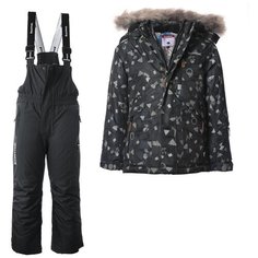 Комплект с полукомбинезоном Kuoma Eino/Halla размер 104, space gray