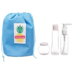 Набор "Ты прекрасна": косметичка-мешок и 3 ёмкости для косметики Чистое счастье