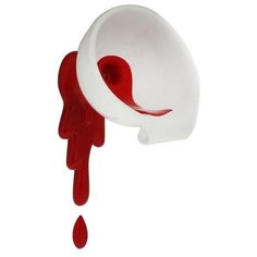 Вешалка "Воронка с красной краской" Antartidee