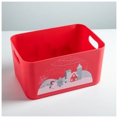 Корзина для хранения Christmas, 2,4 л, цвет роза Berossi