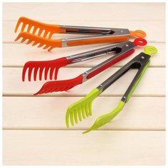 Щипцы для спагетти «Пикник», 23 см, цвет микс Доляна