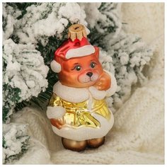 Ёлочное украшение "Кот в шубе" 12 см Elita