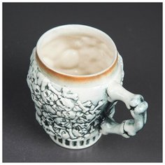 Кружка "Череп" №2, задувка, 0.5 л, микс Керамика ручной работы