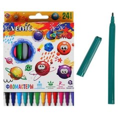 Фломастеры 24 цветов deVENTE Cosmo, вентилируемый колпачок, в картонной коробке
