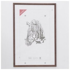 Фоторамка 40х60 см (1702) дерево (пластиковый экран) Зебра