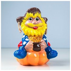 Копилка "Нафаня на тыкве", 26 см, микс Керамика ручной работы