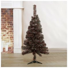 Ёлка радуга с красным 90 см, d иголок 6 см, веток 90 шт, пласт подставка Зимнее волшебство