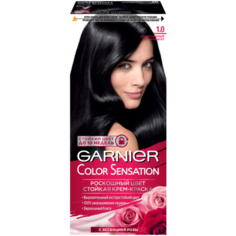GARNIER Color Sensation стойкая крем-краска для волос, 1.0, Драгоценный черный агат