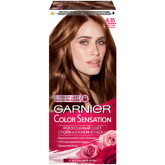 GARNIER Color Sensation стойкая крем-краска для волос, 6.35, Золотой янтарь