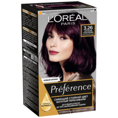 LOreal Paris Preference стойкая краска для волос, 3.26, Терпкий глинтвейн