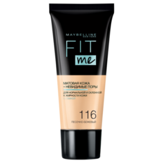 Maybelline New York Тональный крем Fit Me, 30 мл, оттенок: 116 песочно-бежевый